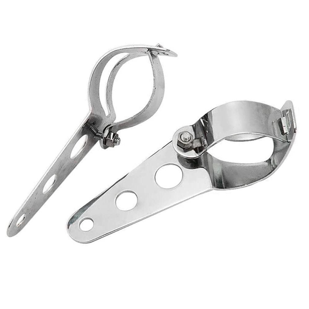 Универсальный кронштейн для крепления фары мотоцикла, вилка, держатель фары, зажим, регулируемый 27-36 мм 35-43 мм 38-48 мм