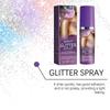 Блестящий спрей с блестками, долговечный спрей с блестками для волос, тела, кожи и одежды, водостойкий и приятный для кожи, 30 мл