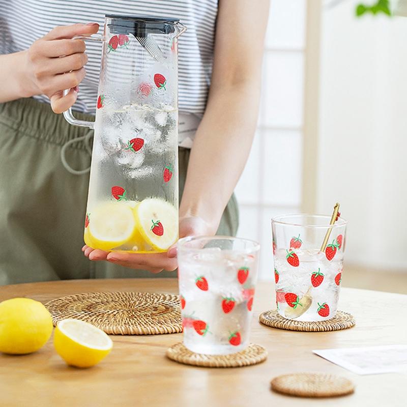 Rattan Table Mats Round Placemat for Home Office Coffee Cup Pad Handmade Woven Insulation Heat Coasters Dinner Table Decor