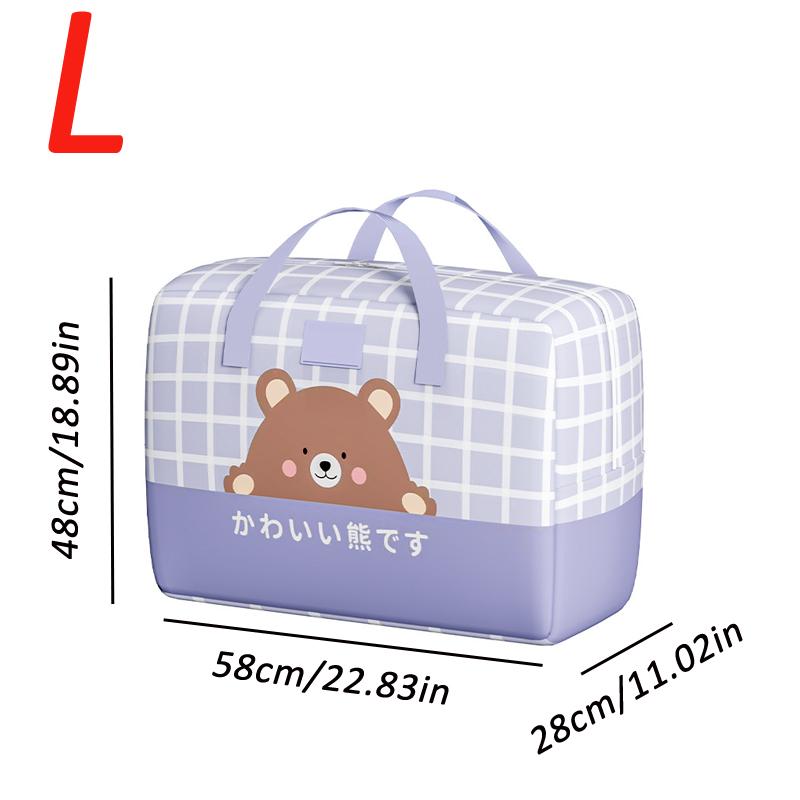 Милый медведь, большая вместительная сумка для хранения одежды, водонепроницаемый шкаф, органайзер для гардероба, одеяло, подушка, органайзер для одеял, пылезащитный органайзер для постельного белья