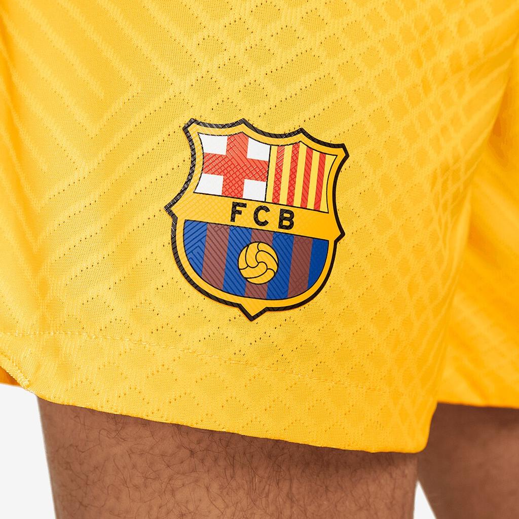 Nike ФК. Барселона 2023/24 Матч Четвертый влагоотводящие удобные футбольные брюки мужские брюки желтые DR5078-728