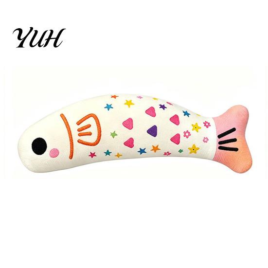 Bite Resistant Cat Fish Catnip Toy, Squeaky Linen Chew Safe Zipperless Kicker Kitten Toy for Indoor Cats Biting Kicking Boredom Relief Realistic Shape