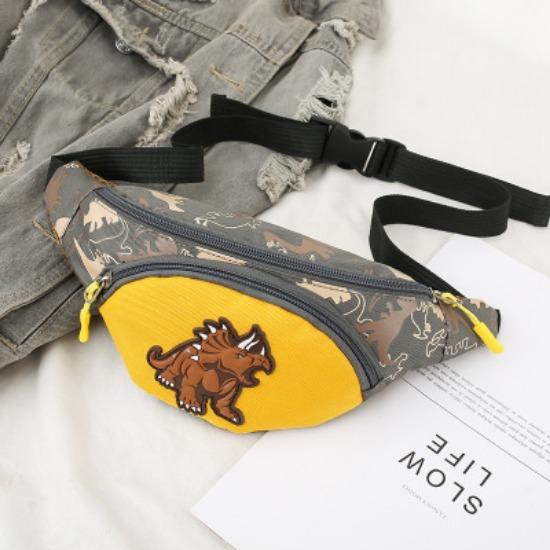 Милые сумки для хранения динозавров с героями мультфильмов для детей, наушники, сумка для денег, органайзер, модная нагрудная поясная сумка, детская поясная сумка