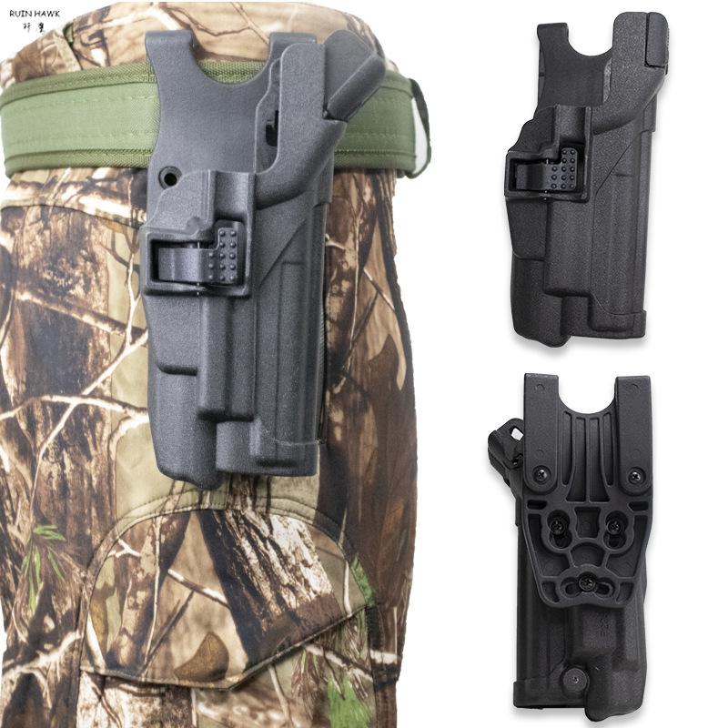 Тактическая кобура LV3 для крепления на поясе P226 Quick Action + пластиковая кобура J-Eagle CS Field P226 с подсветкой