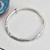 Zuyin 999 Chinese Style Blessing Wishing Push Pull Bracelet for Women Pure Silver Retro Simple Minority Ethnic Bracelet