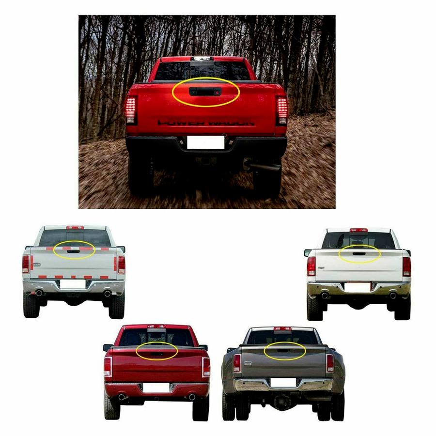 For 2009-2017 Dodge Ram 1500 2500 3500 Tailgate Car Backup Reverse Handle Camera