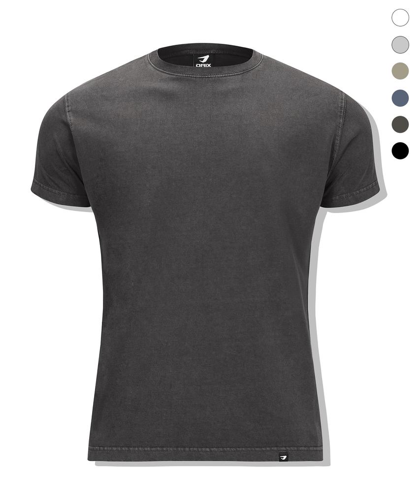 DRIX Pigment Cotton Muscle Fit Half Sleeve_6 Colors (E Type)