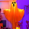 3 Pcs Halloween Hanging Ghosts 19.6" LED Light Up Outdoor Flying White Ghost for Front Yard Patio Lawn Garden Party Decor