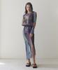 Le Basis Rvis Net Maxi Dresses Multi