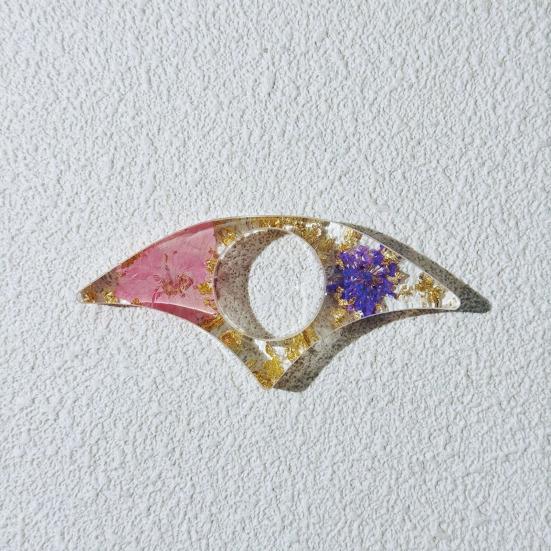 Подставка для страниц книги из смолы с сушеными цветами, кольцо для большого пальца, закладка ручной работы из прозрачного цветка, аксессуары для чтения для любителей книг.