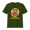 Cuphead T Shirt Flying Adventure Design for Gaming Fans Comfortable Cotton vintage Washed Stylish Slightly graphic