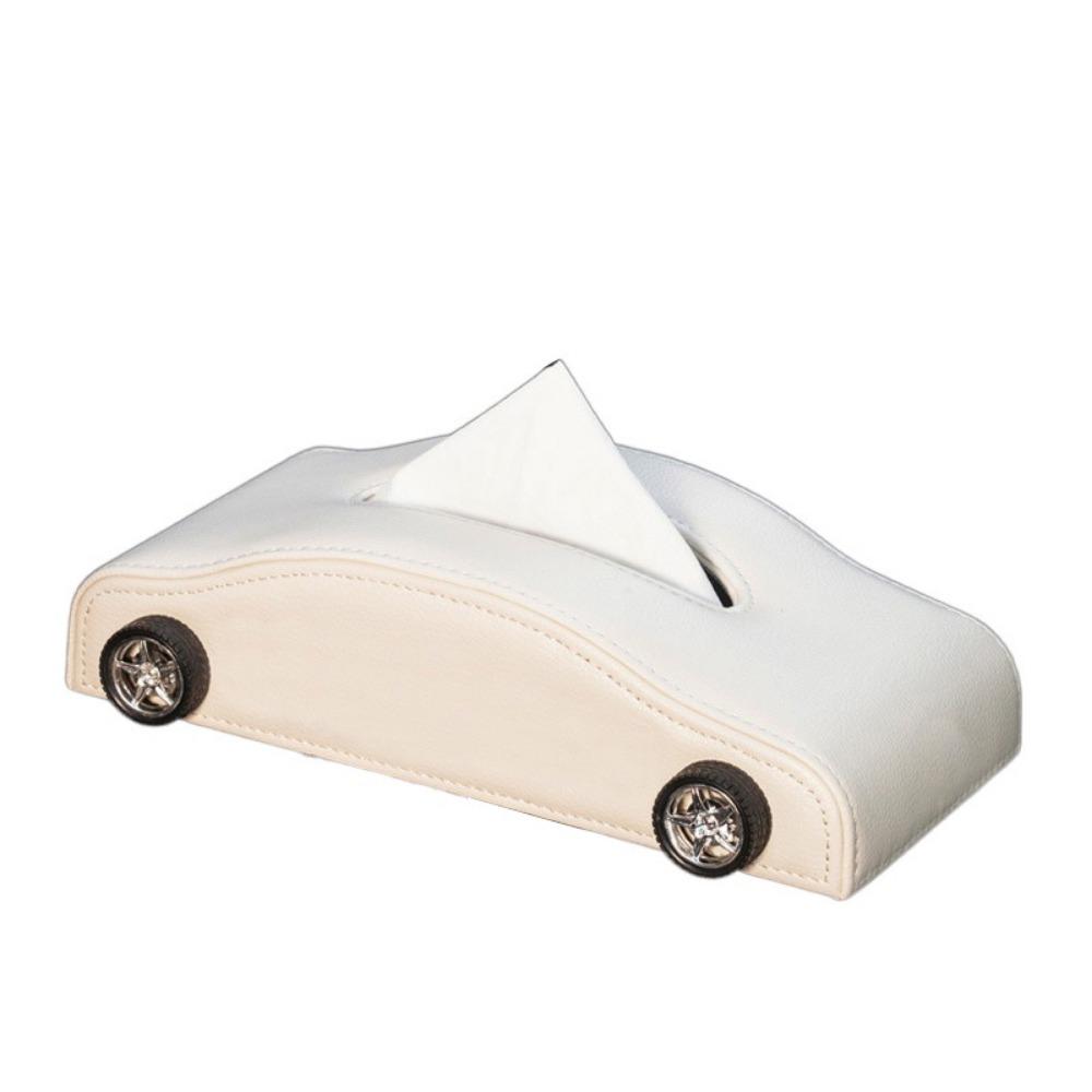 Simulated Tire Tissue Dispenser Decorative Car Leather Tissue Organizer Auto Napkin Holder Office