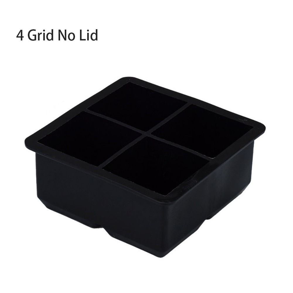 4/6/8 Grid Fashion Silica Gel Ice Cube Mold Large Square Ice Grid Quick Frozen Ice Maker