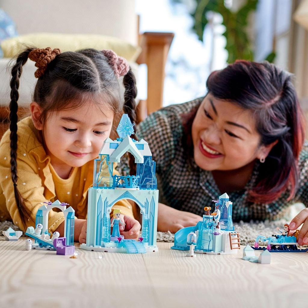 LEGO Disney Princess Anna and Elsa's Frozen Wonderland Christmas Gift 43194 Toy Blocks Present Princess Castle for Girls Ages 4 and Up