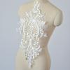 Кружевные аксессуары с вышивкой на спине, свадебное платье, ручная работа, материал для DIY, дизайн одежды, декоративная сетчатая ткань
