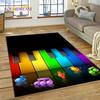 3D Piano Art Творческий ковер с музыкальной нотой для дома Гостиная Спальня Диван Коврик Декор, детский коврик Нескользящий напольный коврик