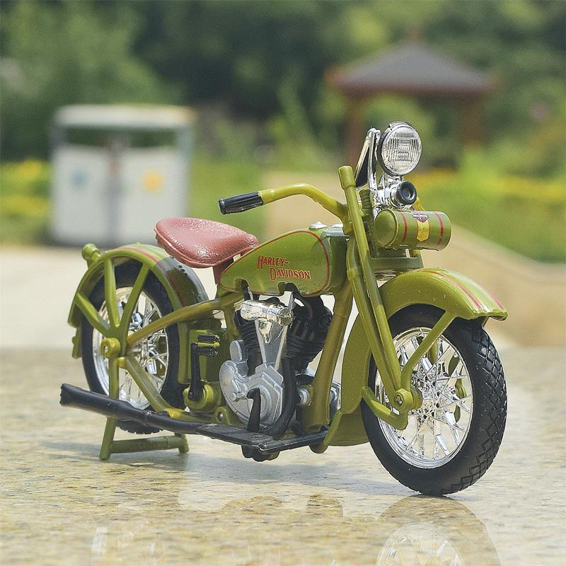 Майсто 1:18 Harley Davidson 1928 Jdh Twin Cam Оливковый Алюминиевый Круизер Модель Мотоцикла Классический Гоночный Мотоцикл Модель Игрушка Подарок для Детей