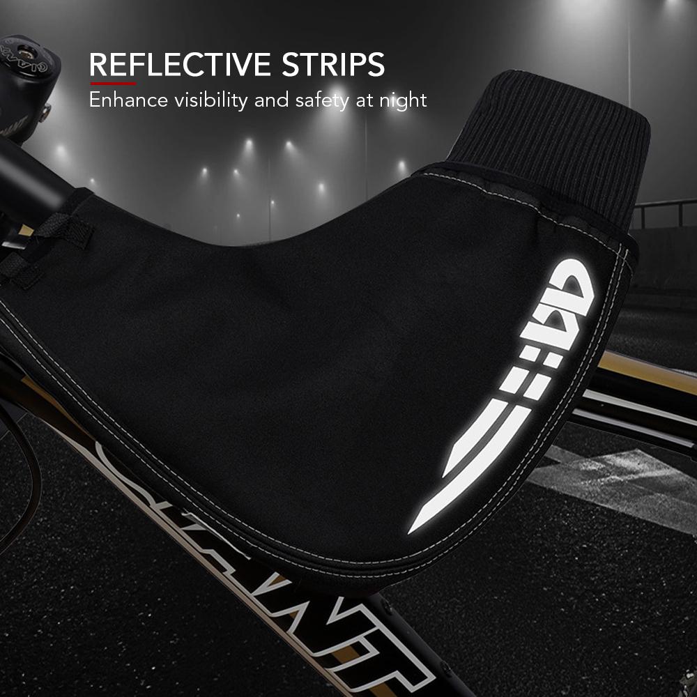 1 Pair of Bicycle Handlebar Warm Gloves Windproof Motorcycle Mittens Cold Weather Hand Warmers for