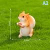 Cute Resin Mini Squirrel Figurine Pine Cones Kawaii Accessories House Decoration Desk Garden Home Decor Ornaments Kids Toy Gift