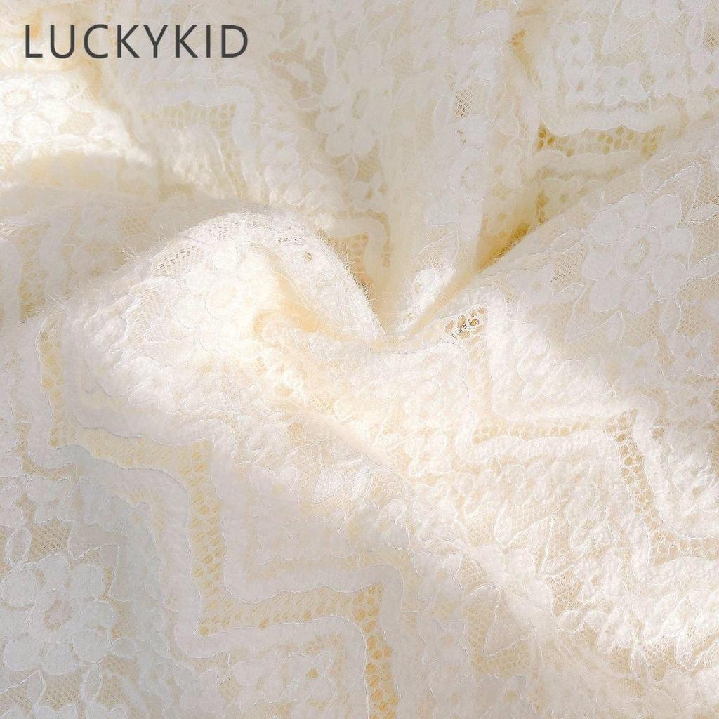 Утепленная рубашка для девочек-подростков, осенне-зимняя новая детская одежда, белый кружевной топ, теплый пуловер принцессы в Корейском стиле