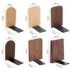 Non-slip Book Stand Nature Wooden Desktop Bookshelf High Quality Bookends  Gift