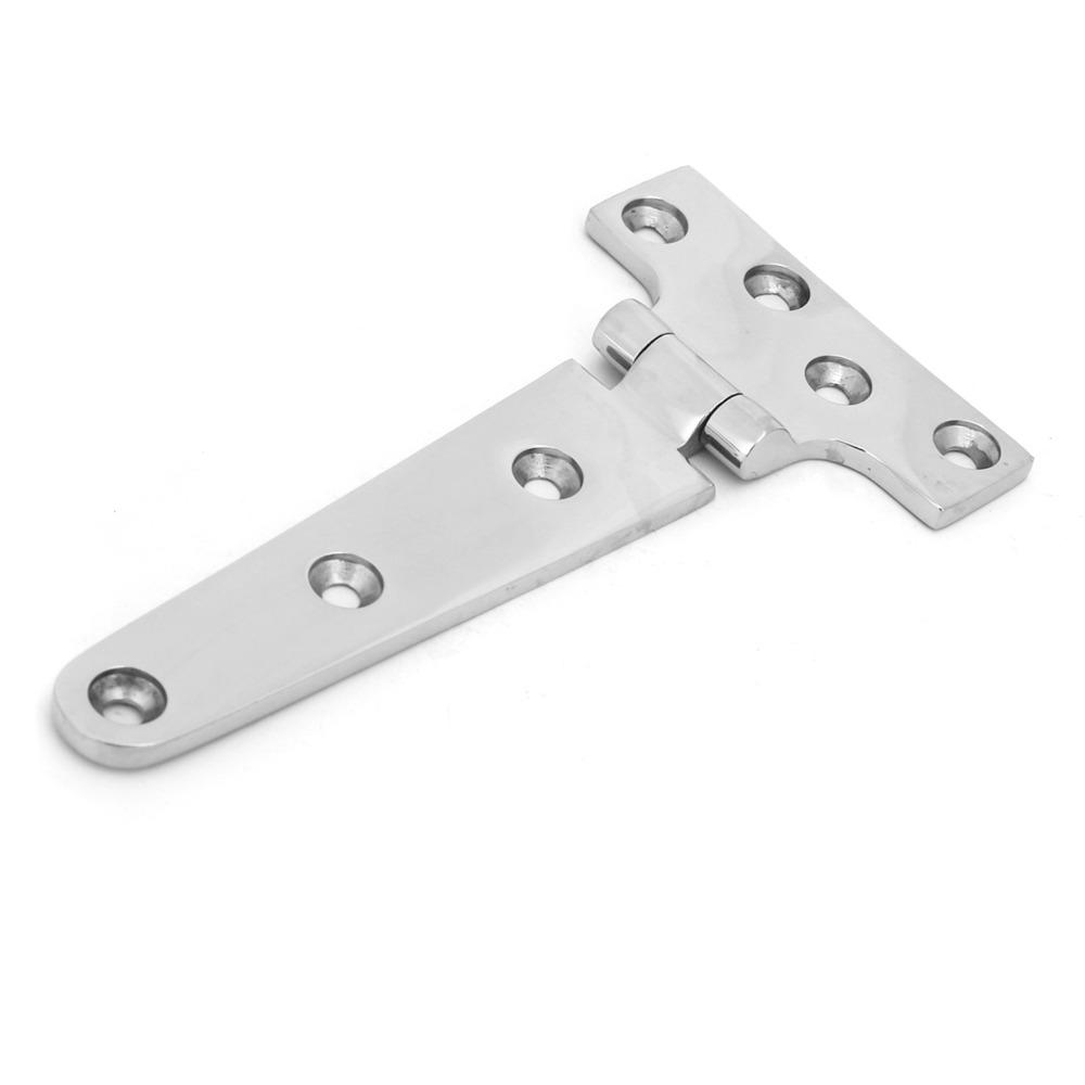 2 PCS 6x3 Inch T Hinge Marine Grade Boat Hatch Hinge Heavy Duty Door Hinge  for Boats and Doors