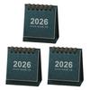 2026 Mini Desk Calendar Jan.2026-Dec.2026 12 Monthly Planner Small Standing Flip Calendar with Twin-Wire Binding for Home Office