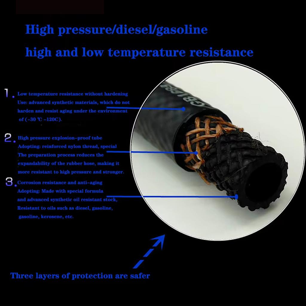 Car Fuel Hoses Fuel Pipe Fuel Line Hose Gasoline Hose For Fuel Transfer ID 4mm 5mm 6mm 8mm 10mm 12mm 14mm 16mm 20mm 22mm 25mm