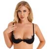 Women Sexy Lace Bralettes Criss Cross Bra Tops Unpadded Strappy Lingerie Underwear