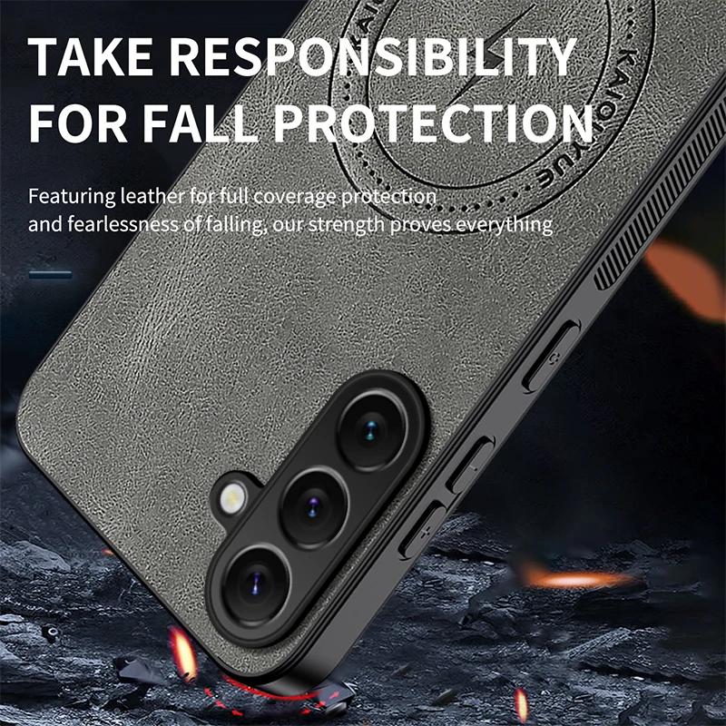 Чехол 56 36 для Magsafe Роскошная магнитная матовая накладка из овечьей кожи для Samsung Galaxy A56 A36 A55 A54 A06 Противоударный бампер