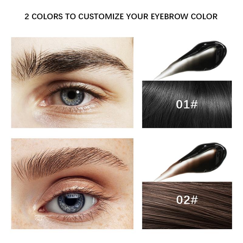 Black Brown Semi-permanent Eyebrow Dye Accessories Complete Eyebrow Dye Set Lasting and Non-fading Eyebrow Dye