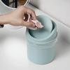 Small Tabletop Trash Can With Lid, Household Office Desk Storage Box, Bedroom Cleaning Work Area Mini Trash Bin