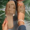 Модные летние женские тапочки 2025 Новые повседневные сандалии Модные пляжные шлепанцы для улицы для ходьбы Туфли-лодочки с открытым носком Женские шлепанцы