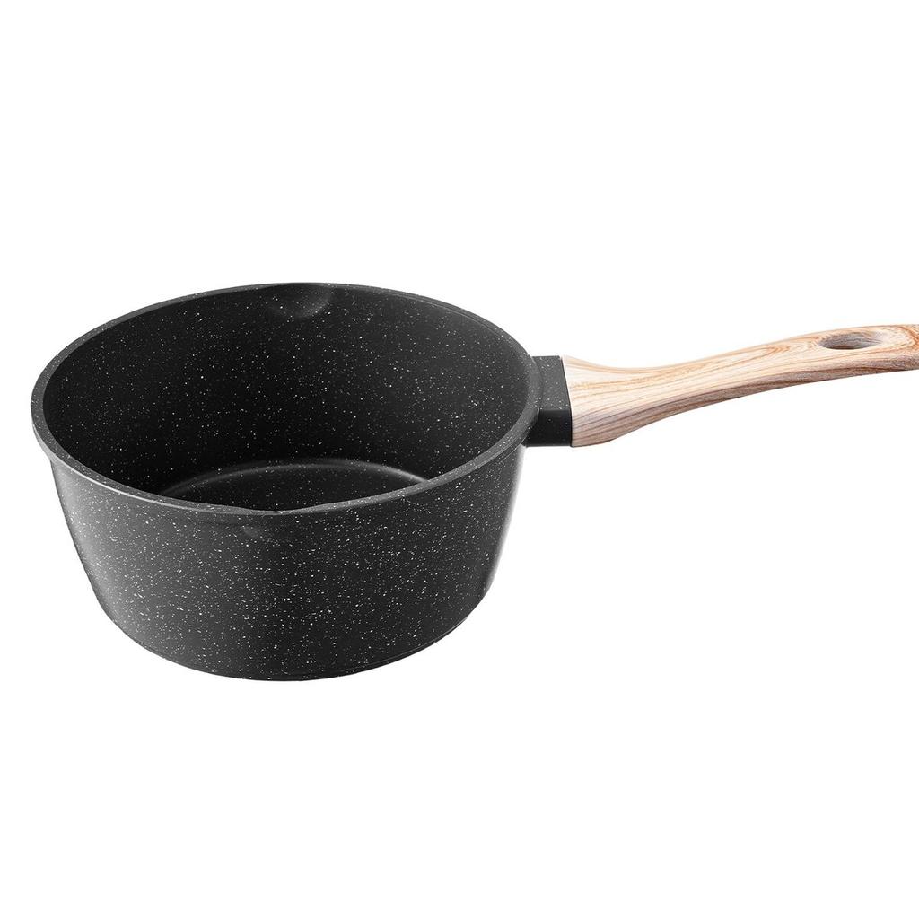 2.5 QT Saucepan, Nonstick Saucepan with Tempered Glass Lid, Multipurpose Cooking Sauce Pot with Detachable Handle, Sauce Pan Small Kitchen Cooking Pot
