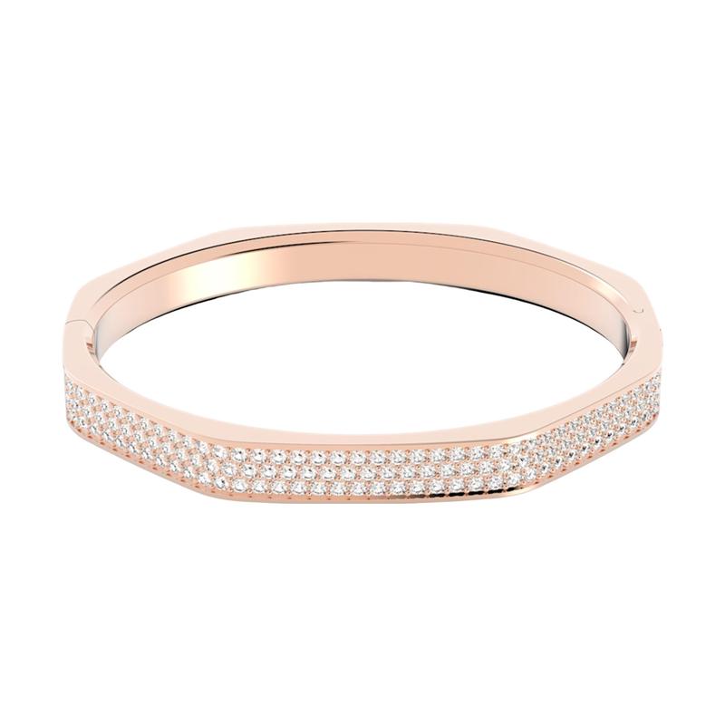 Swarovski Dextera octagonal design fashionable artificial crystal bracelet for women rose gold 5639204