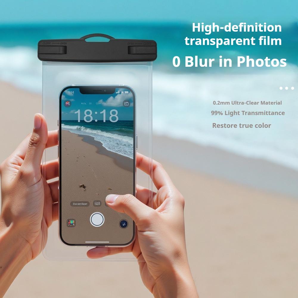 Transparent Waterproof Phone Pouch Eco-friendly Large Size Touch Sensitive Swimming Diving Underwater Case 5