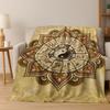 Nature Balance Yin Yang Tai Chi Black White Energy Flannel Blanket,Cozy Soft Throw Blanket for Home Bedroom Bed Sofa Cover Gift