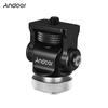 180 Degrees Rotary Mini Ball Head Ballhead Mount Adapter 1/4 Inch Screw with Wrench for DSLR Camera Microphone