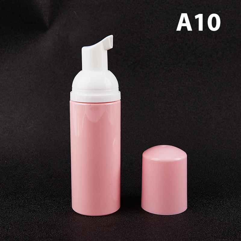 1Pc 60ml Pink Plastic Foamer Pump Bottle Empty Face Lashes Cleanser Cosmetic Bottle Soap Dispenser Foam Bottle Wholesale