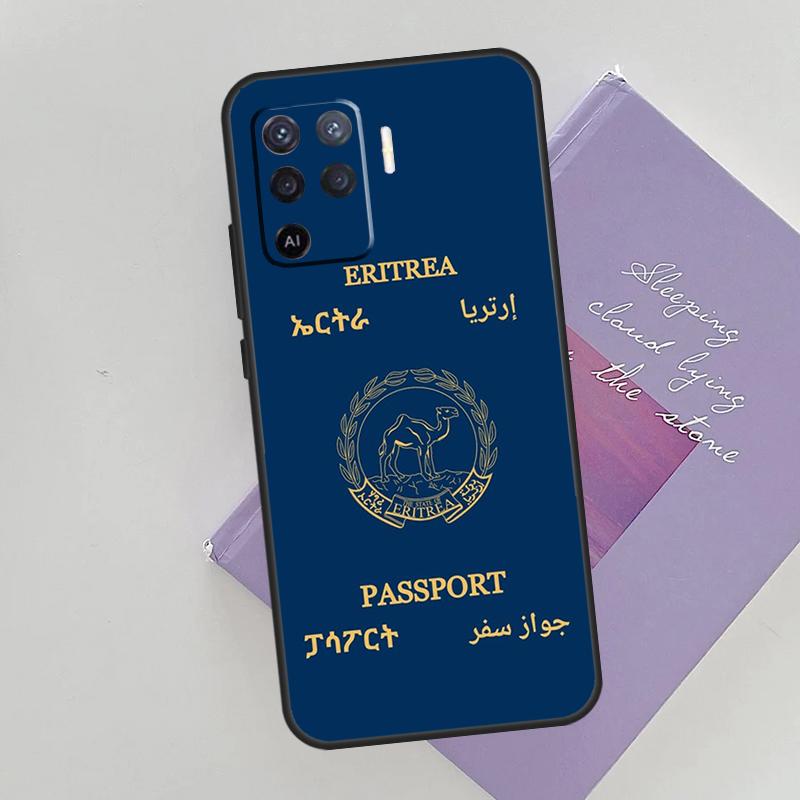 Eritrea Flag Phone Case For Oppo A96 A76 A16 A74 A53 A54 A94 A15 A17 A52 A72 A57S A58 A78 A98 A79 Cover