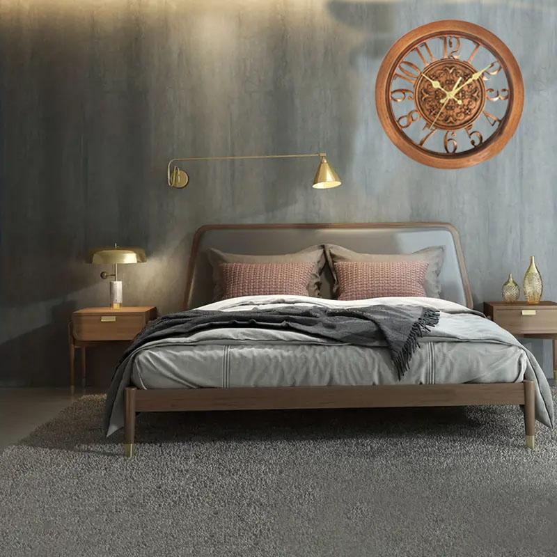 Ретро европейские креативные настенные часы ретро легкие роскошные бесшумные не тикающие настенные часы на батарейках для кабинета спальни