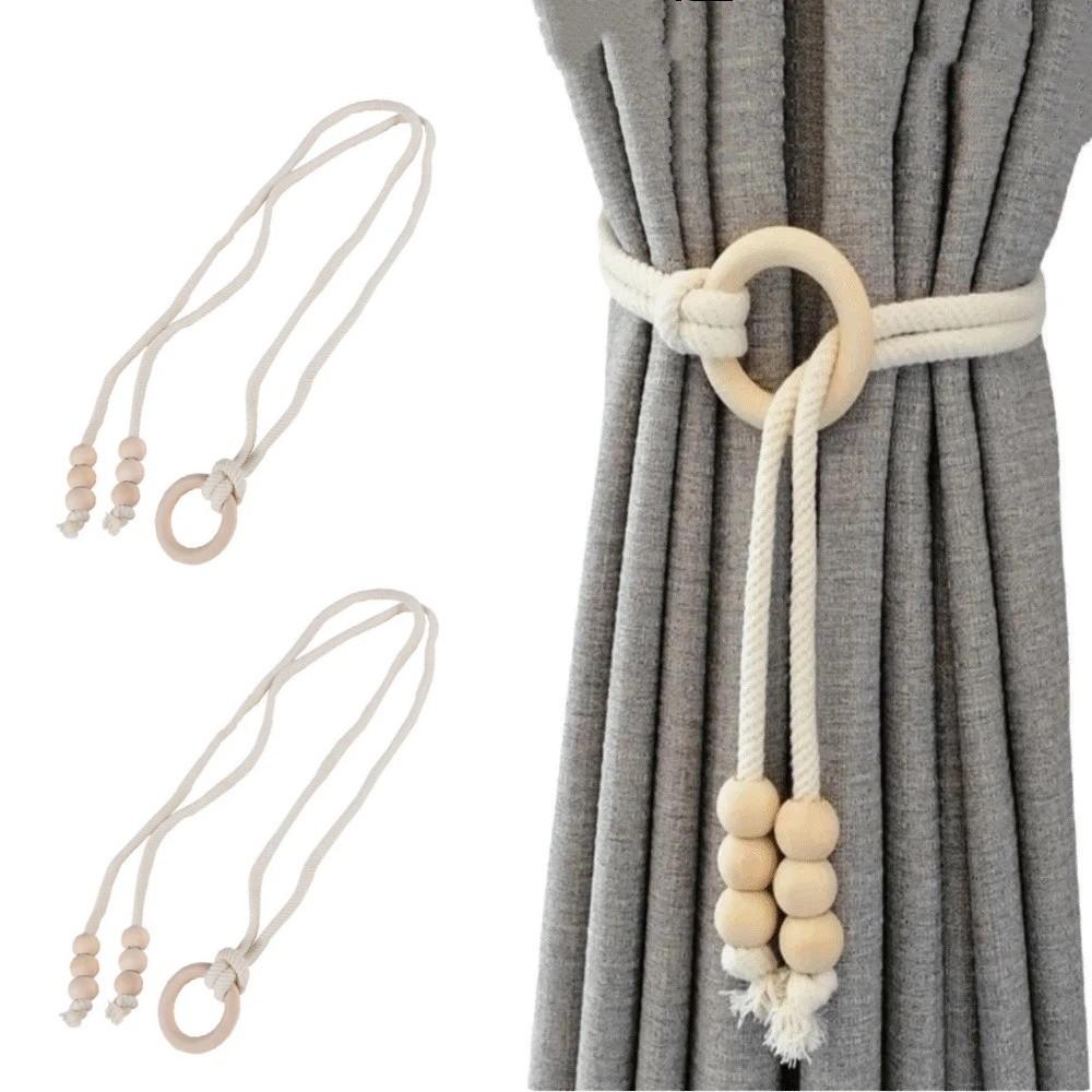 2Pcs Handcrafted Curtain Tiebacks Boho Style Curtain Holdbacks Room Decoration