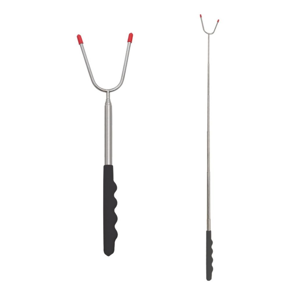 Нержавеющая сталь принадлежности для кемпинга шампуры для барбекю инструменты для барбекю палочки для жарки телескопические вилки для барбекю