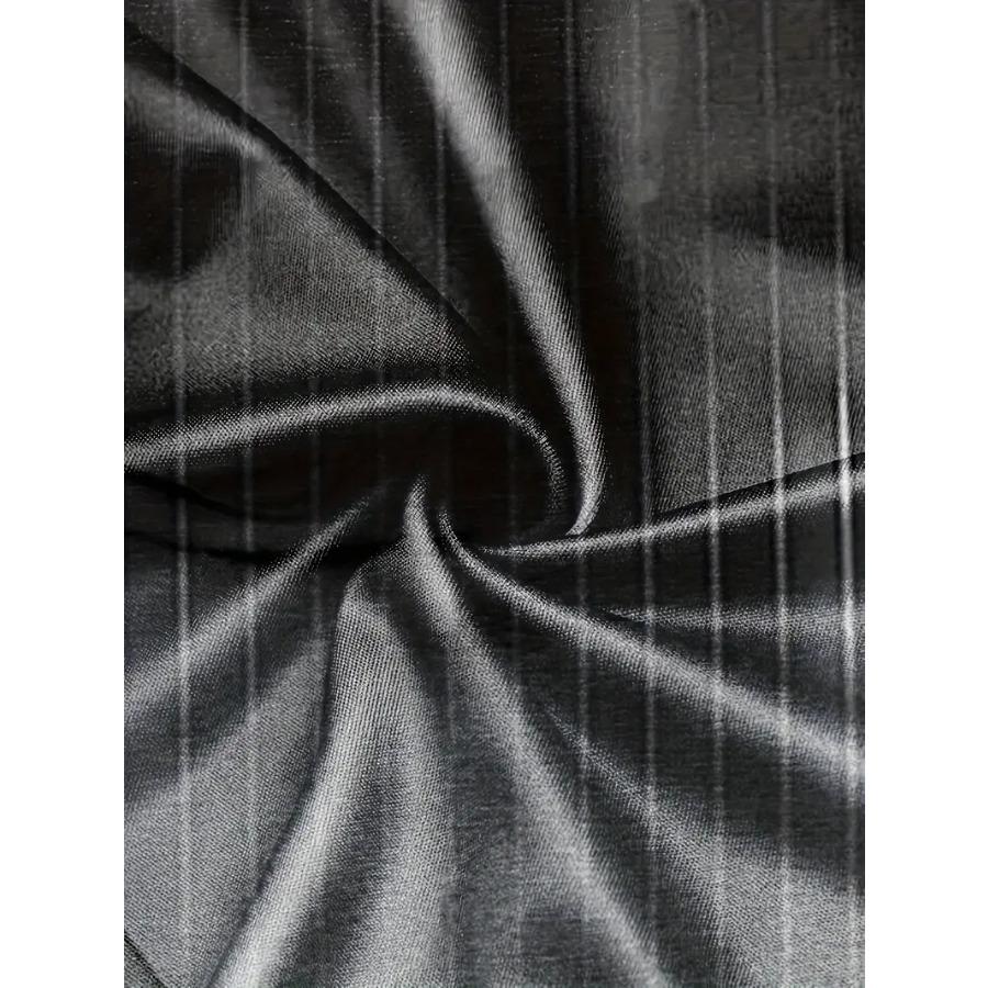 Gradient Color Stripe Long Sleeve Novelty Crew Neck T-Shirt Soft Slight Stretch Polyester Contrast Collar All Over Print Design