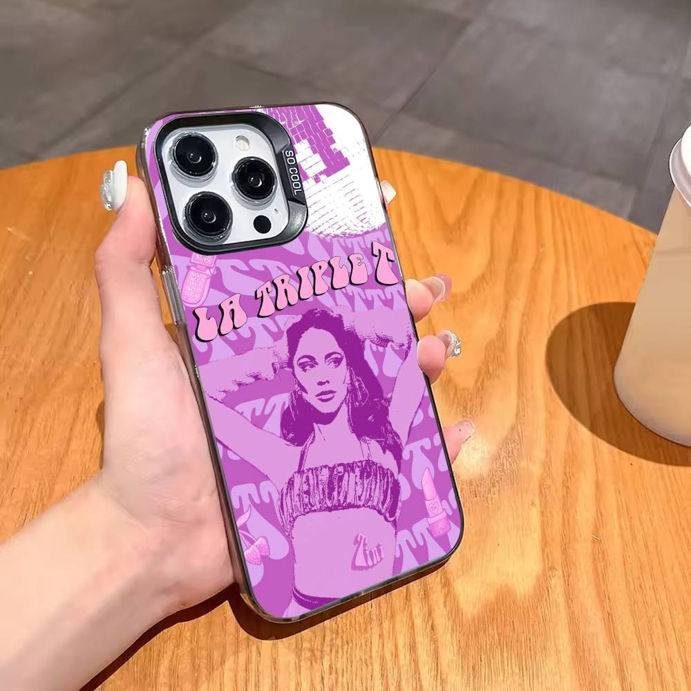 1PC Tini T-Triple S-Stoessel Phone Case For iPhone17,16,15,14,13,12,11,Pro,MAX Gray Matte Silicone Black Cover