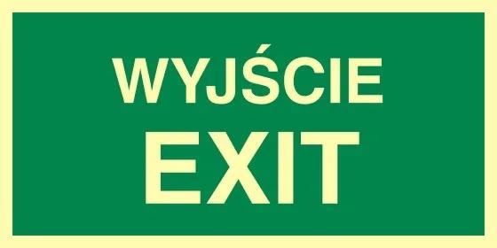 ZE-21 - EXIT - sign board 150X300