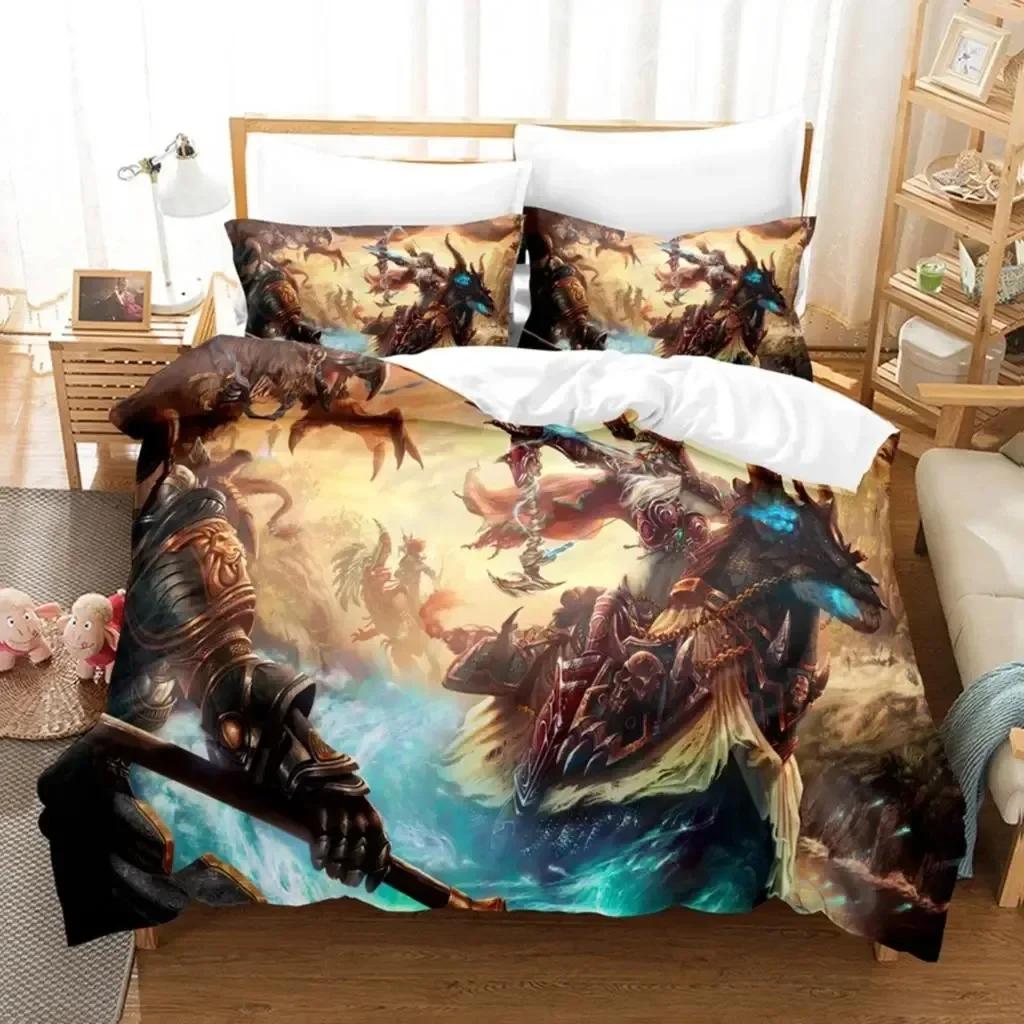 3DWorld Of Warcraft Bedding Sets Duvet Cover Set With Pillowcase Twin Full Queen King Bedclothes Duvet Cover