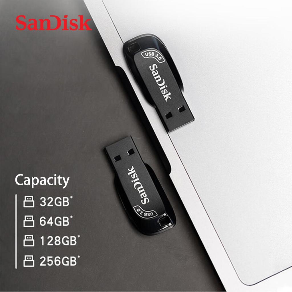 SanDisk USB 3.2 Флешка 128 ГБ 64 ГБ 32 ГБ 256 ГБ USB Флеш-накопитель 32 64 128 оригинальный Ultra Shift USB-накопитель Флешка USB Флеш-накопитель Диск на ключе Память