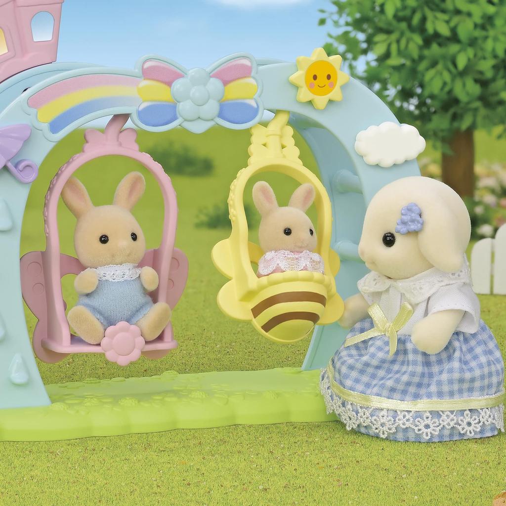 Epoch Sylvanian Families Хойкуэн Игровое оборудование Качели Сертификация ST Возраст Игрушка Кукольный домик Sylvanian Families [Набор Накаёси] S-71 3+