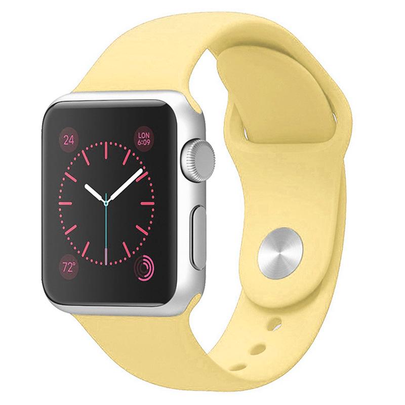 Силиконовый ремешок Apple для Apple Watch Series 1-9/SE, Классический спортивный ремешок